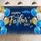 Father’s Day Backdrop – 71x43 Inch Happy Father’s Day Banner with Balloons for Party Décor